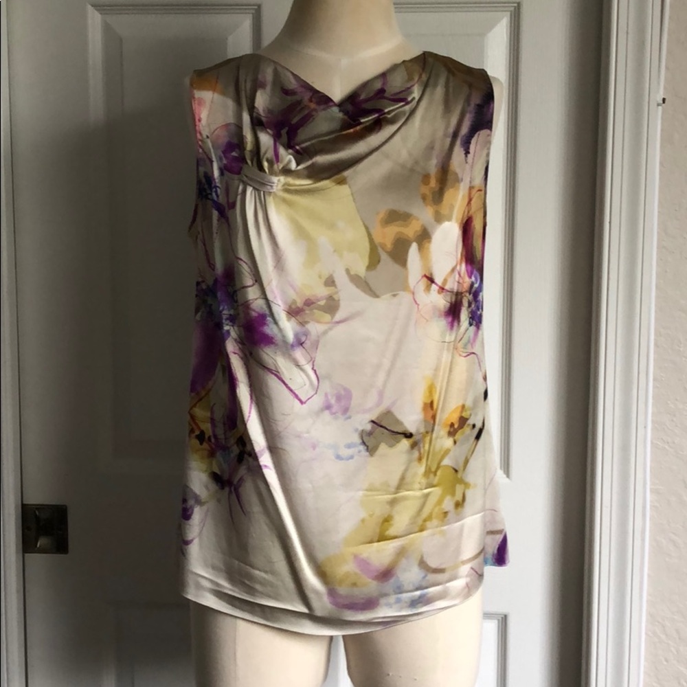 Elie Tahari floral blouse